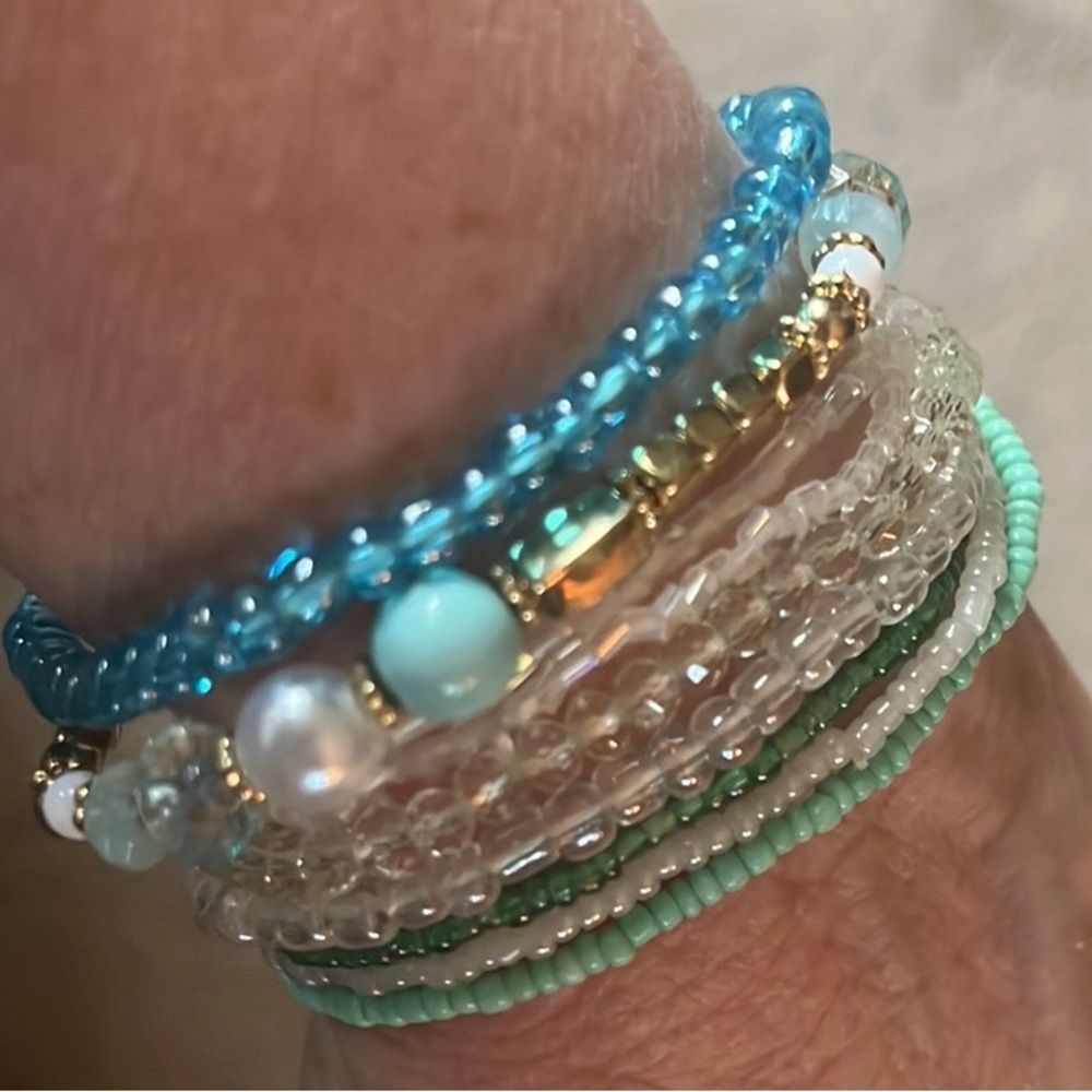 Multi strand beaded bracelets NWT